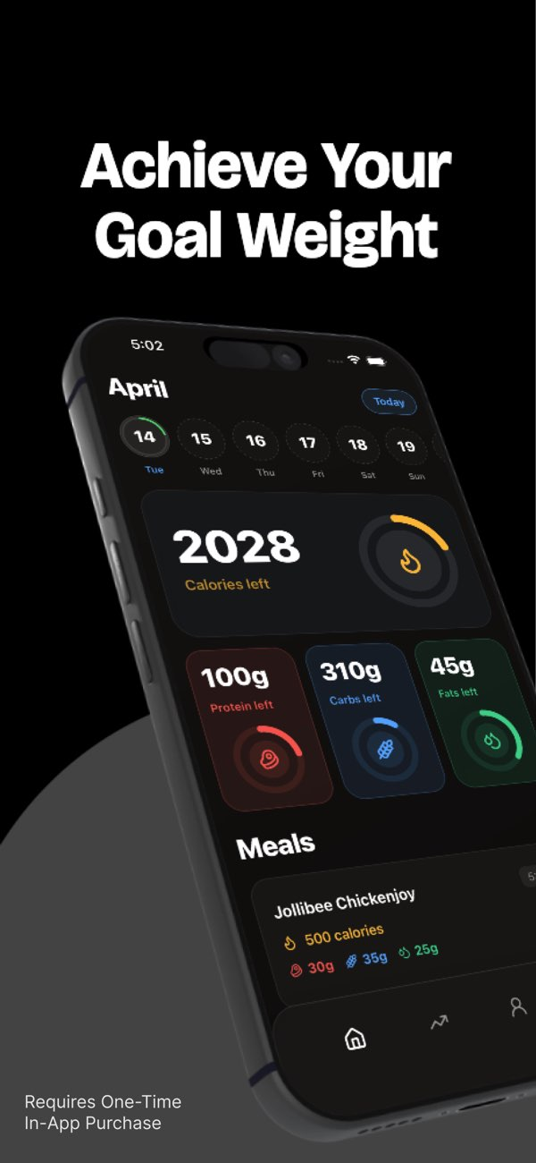 Macro App calorie tracking preview