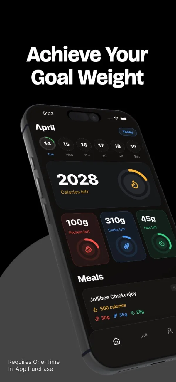Macro App calorie tracking preview